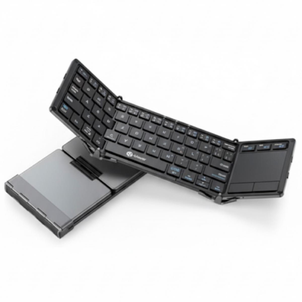iClever Keyboard Folding Bluetooth usb Touchpad IC-BK08 Black From Japan