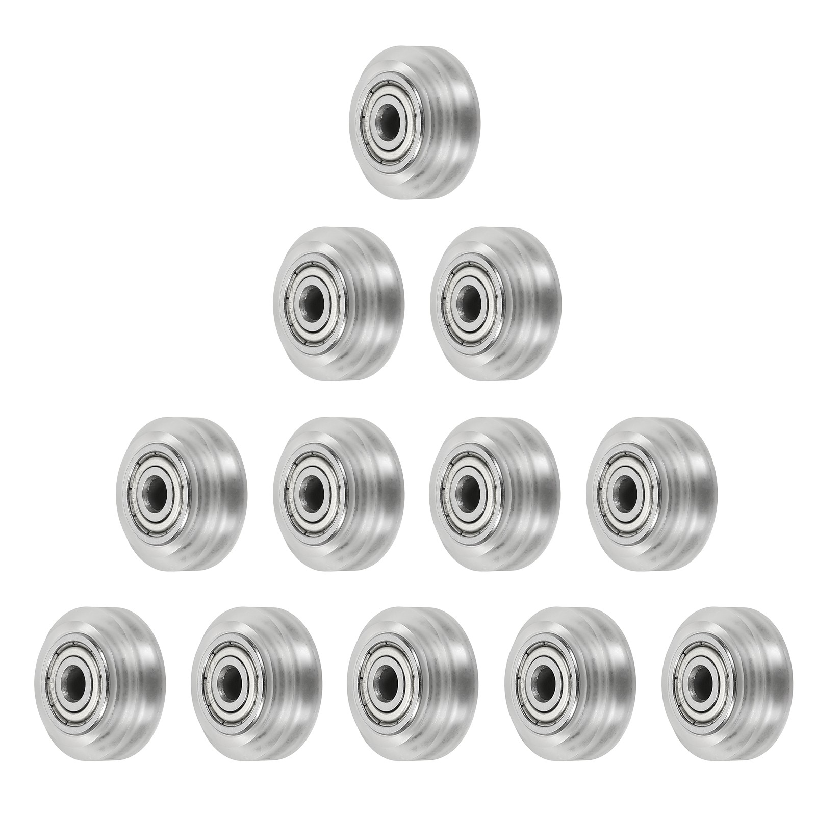 12pcs 3D Printer Wheels Big Slot POM Pulley Wheel Gantry Wheel Transparent 625zz