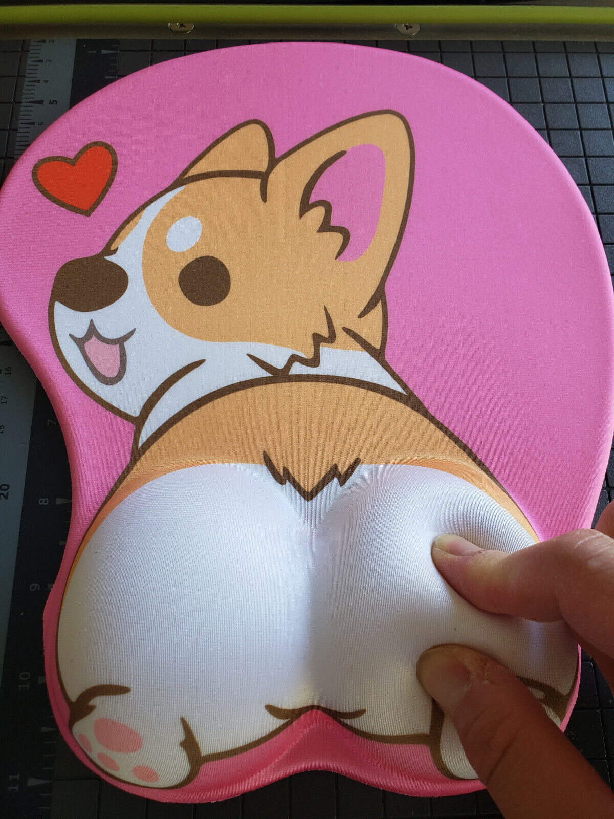 Cute Corgi dog butt cute 3d mouse pad soft wrist rest - 3 day shipping - USA 