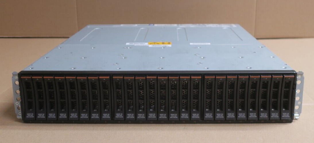 IBM Storwize V5000 G2 2078-24F Expansion Array 01AC559 24x 600GB HDD 2x ESM 2xPS