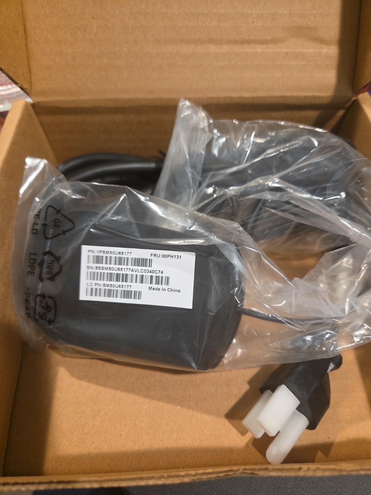 Lenovo USB Wired Mouse - Black - 00PH133 Sealed/Unused