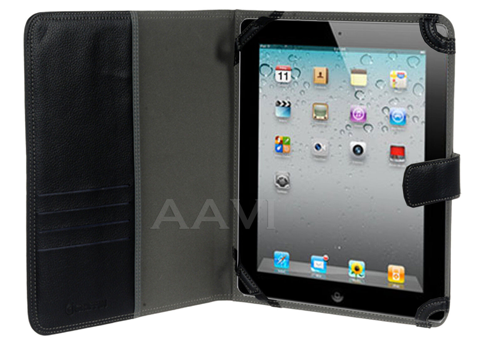 Elan Passport Folio Folding Leather Carrying Case Cover for 9.7 inch Apple iPad