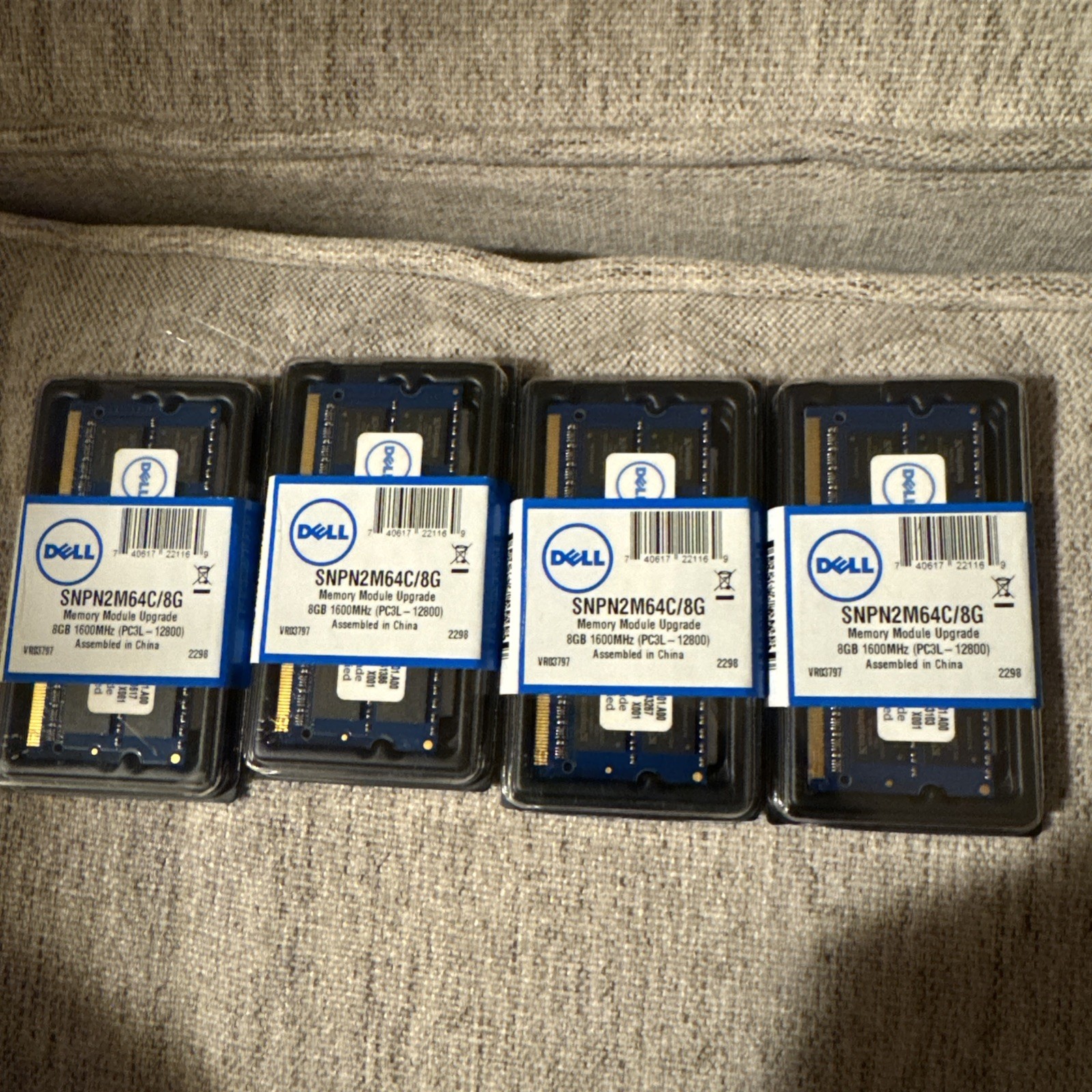 Lot Of 4 NEW Dell 8GB PC3L-12800 Memory RAM SNPN2M64C/8G