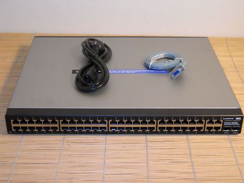 Cisco Linksys SRW248G4P Managed 48x PoE + 4x Gigabit port Switch Webview