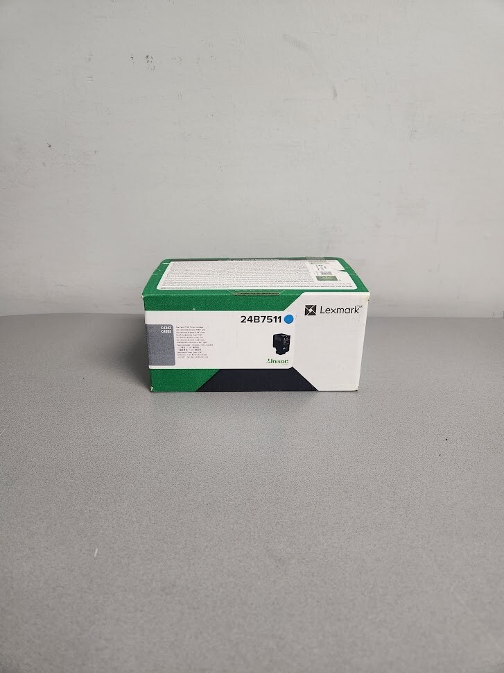 Lexmark 24B7511 Cyan toner cartridge C4342 C4352 in Retail Packaging