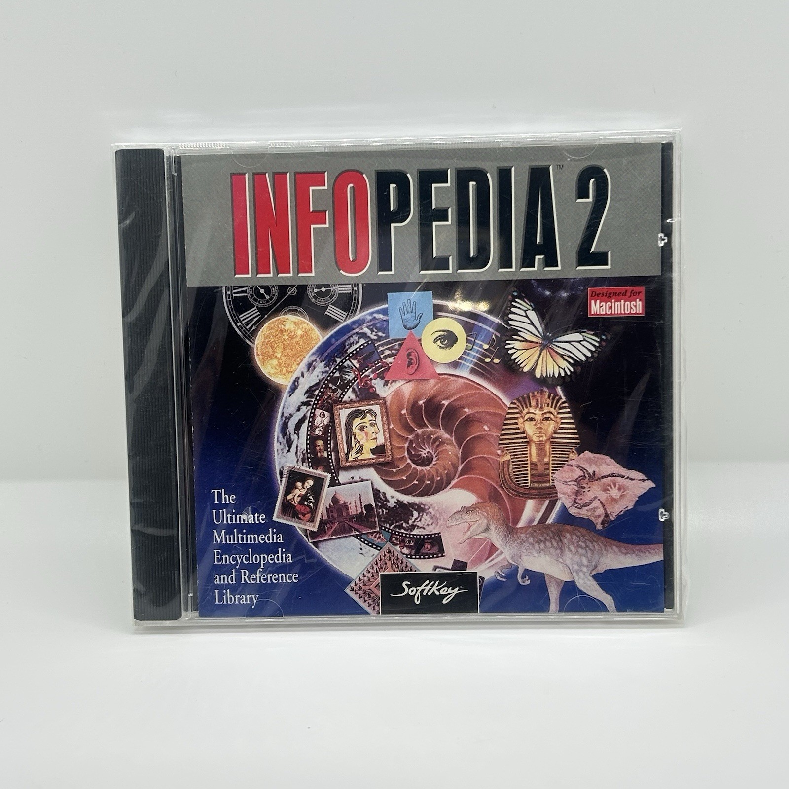 Infopedia 2.0 PC CD-ROM SoftKey 1996 Encyclopedia for Windows 95/3.1 S SEALED