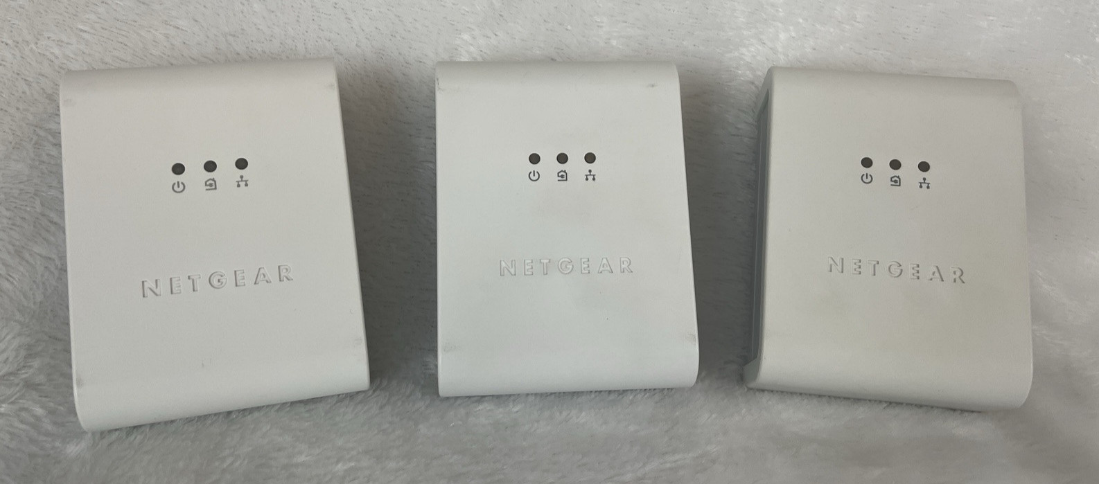 Lot of 3 Netgear XE103 Wall-Plugged Ethernet Adapter