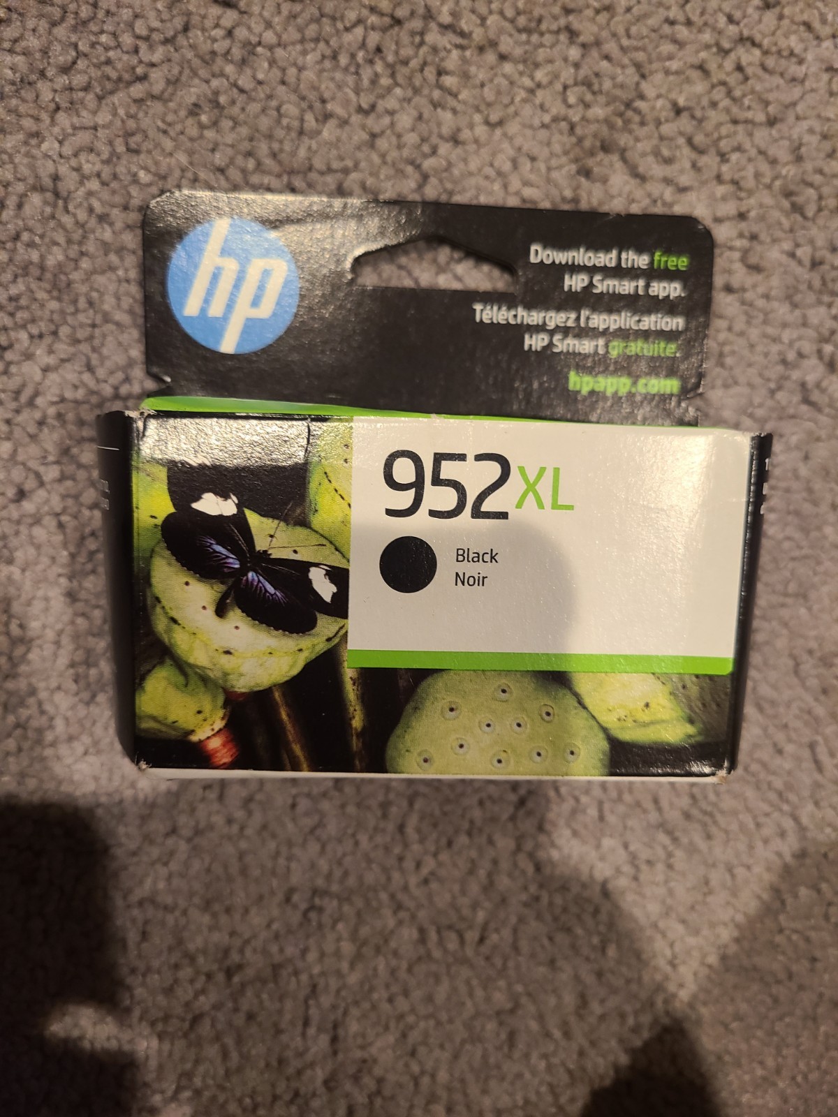 HP 952XL (F6U19AN) Black Ink Cartridge EXP Aug 2024 New