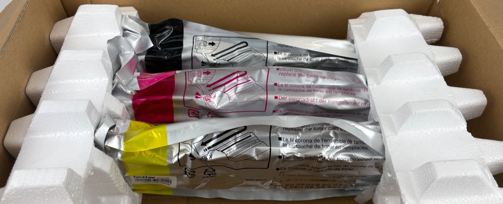 Brother Genuine TN223 Black Magenta Yellow Toner Cartridge Set (Missing Cyan)