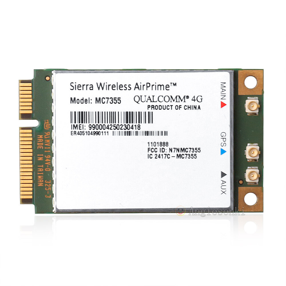 Sierra Wireless AirPrime MC7355 AT&T 4G LTE/HSPA+ 100Mbps PCI-E Module WWAN Card