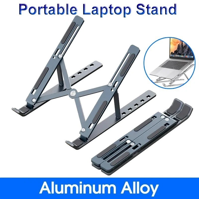 Foldable Laptop Stand Adjustable Portable Aluminum Alloy Holder for MacBook PC