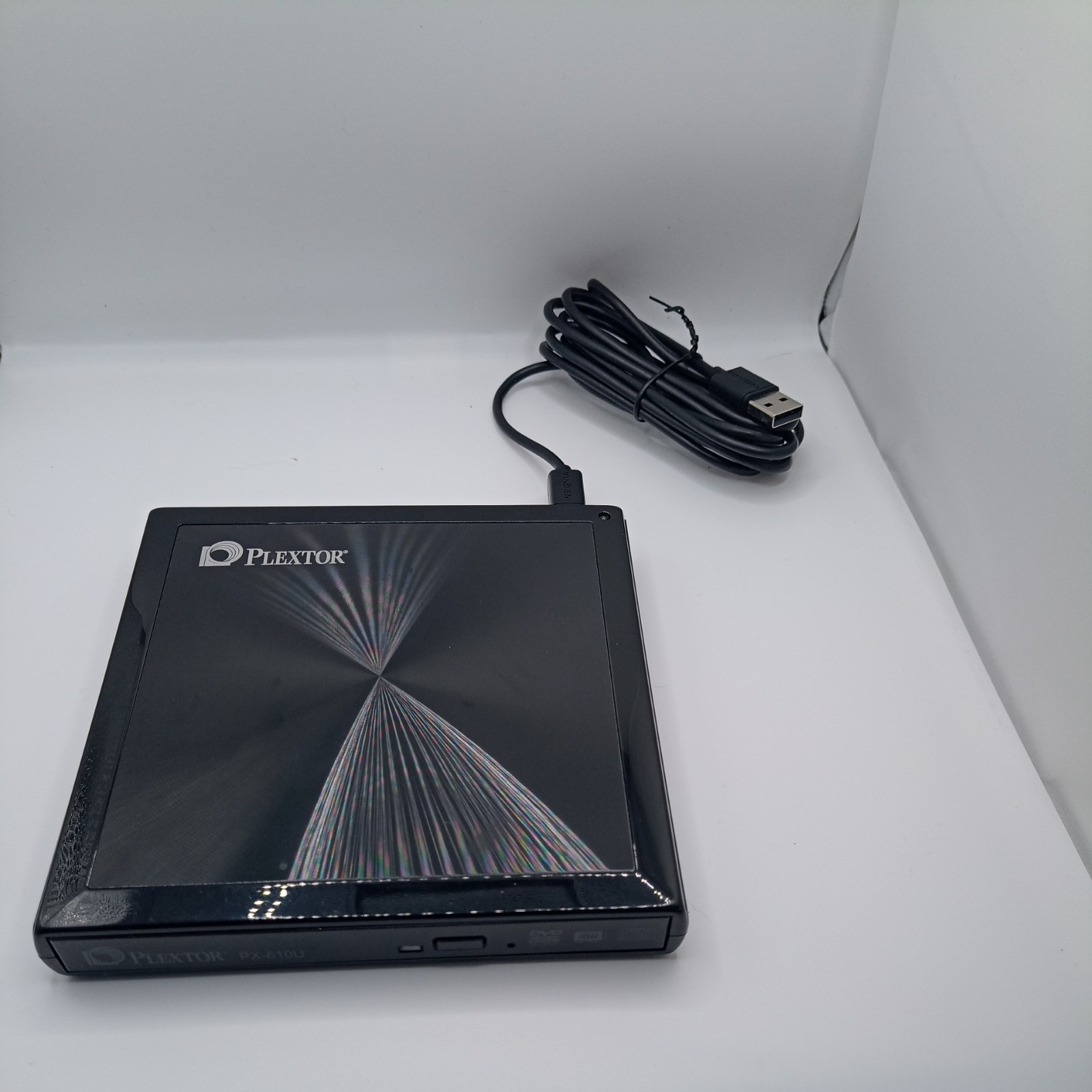 Rare Plextor PX-610U-11 External USB 2.0 DVD/CD RW LightScribe Drive Tested