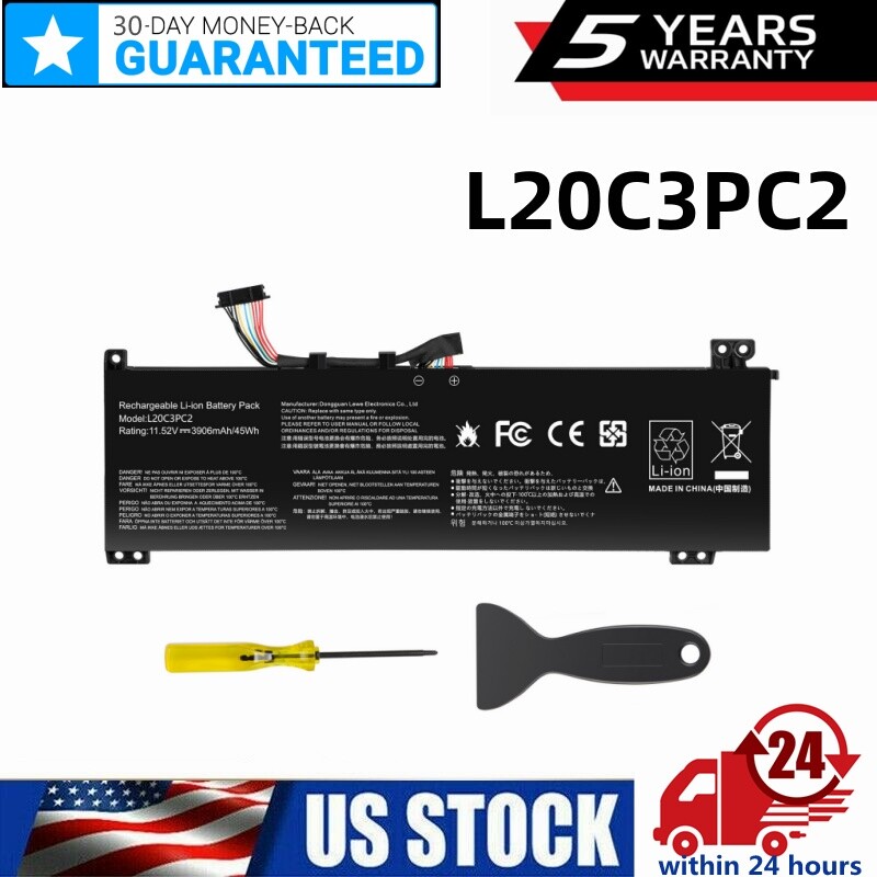 L20M3PC2 Battery for Lenovo Ideapad Gaming 3-15ACH6 82K2 L20C3PC2 L20D3PC