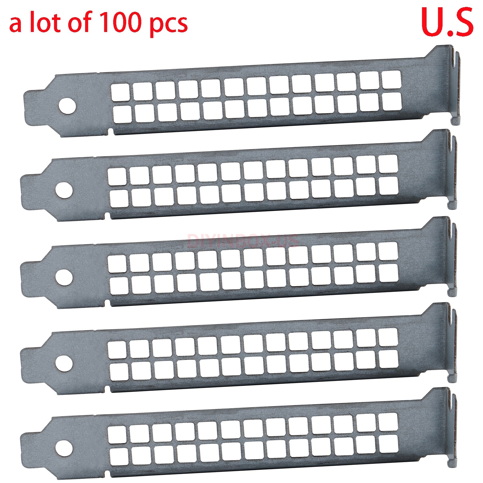 100-pcs Dell Full Height PCI Blank Slot Cover For Optiplex T330 T430 T630 N680D