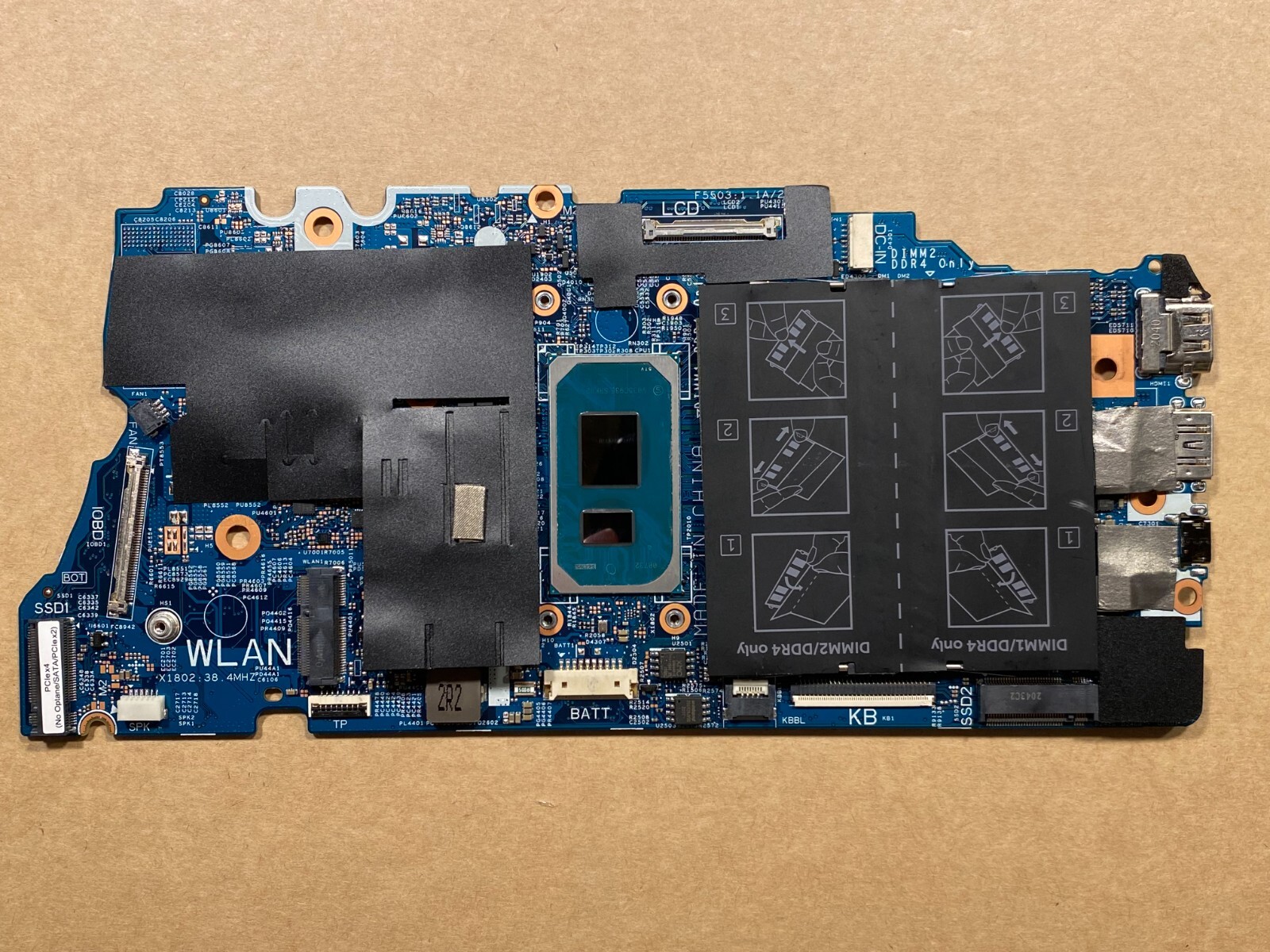 NEW Dell Inspiron Vostro 5402 5502 Motherboard Intel i7-1165G7 1.70GHz W3XW5