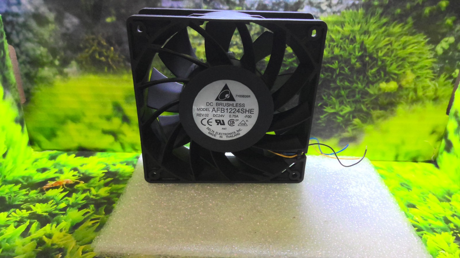 DELTA ELE. FAN BALL BEARING MODEL: AFB1224SHE 120X120X38MM (C03D2-208376)