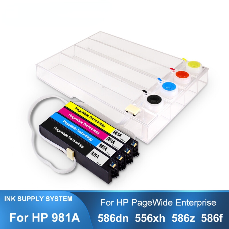 CISS For HP 981 981A 981X 981Y With Chips For HP 586z 586f 556 586 E55650 E58650