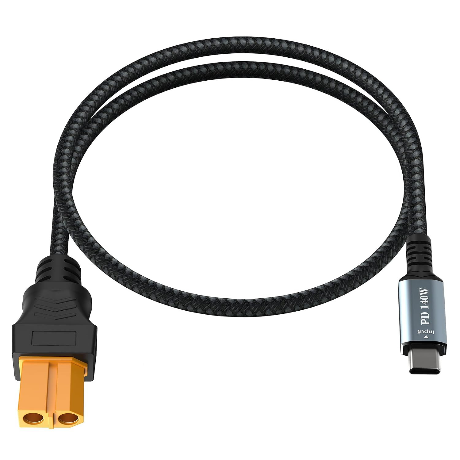 1.65Ft USB C to XT60 Adapter Cable, SC100 Protocol Type-C Male to XT60 Female