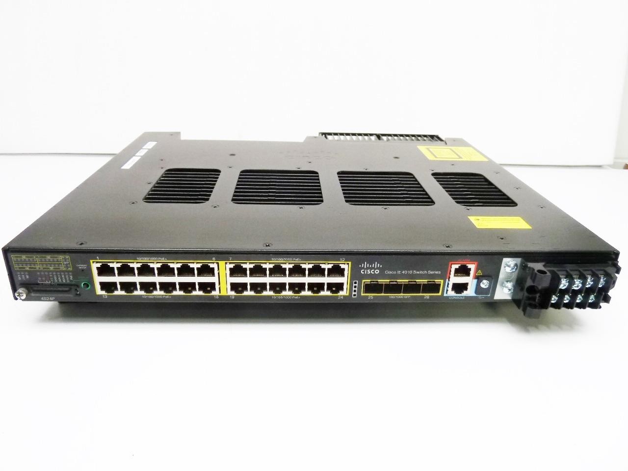 Cisco IE-4010-4S24P Industrial Ethernet Switch 24x 10/100/1000 PoE+ 4xSFP 1x PSU