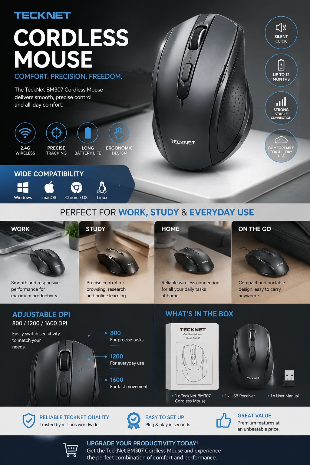TeckNet Cordless mouse