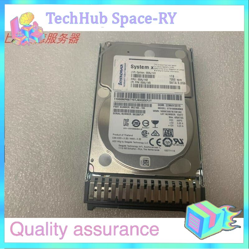 Lenovo / IBM 00AJ141 00AJ142 00AJ145 1TB 7.2K 6G NL SATA 2.5" HDD Hard Drive