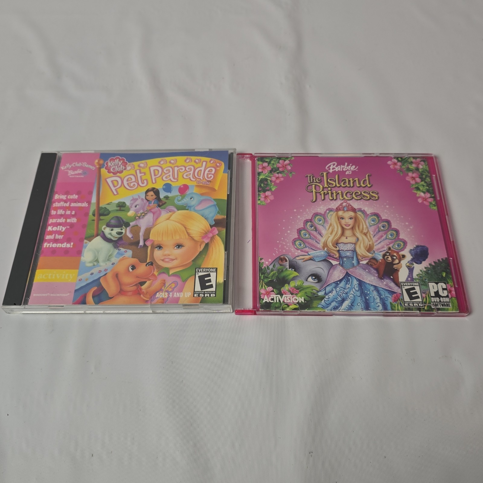 Vtg Barbie As The Island Princess And Kelly Club Pet Parade Pc Dvd-rom Untested