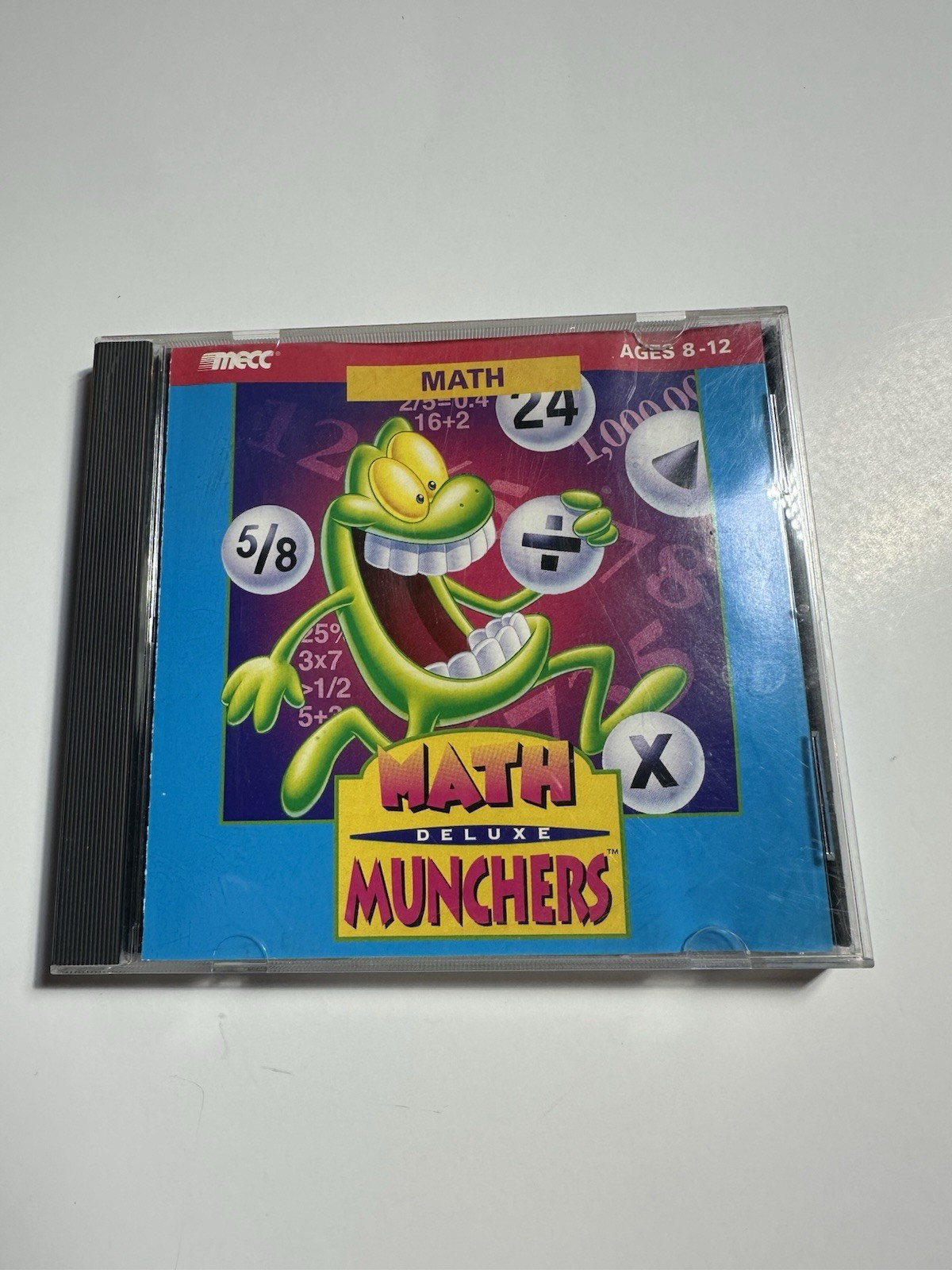 Math Munchers Deluxe Windows Mac MS-DOS (PC 1995) CD-ROM MECC [COMPLETE]
