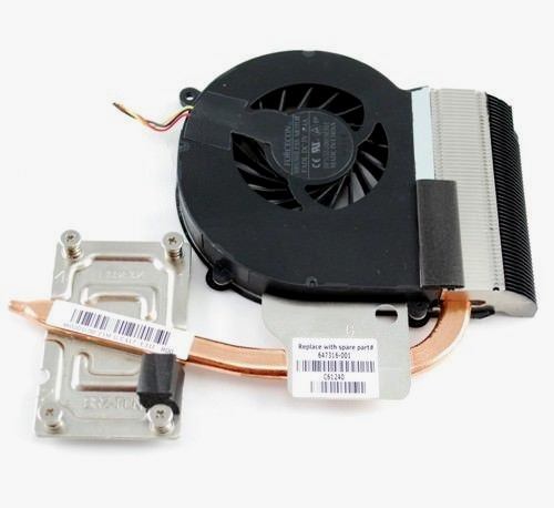 New Genuine HP 2000-400 Compaq Presario CQ57 Fan and Heatsink 647316-001