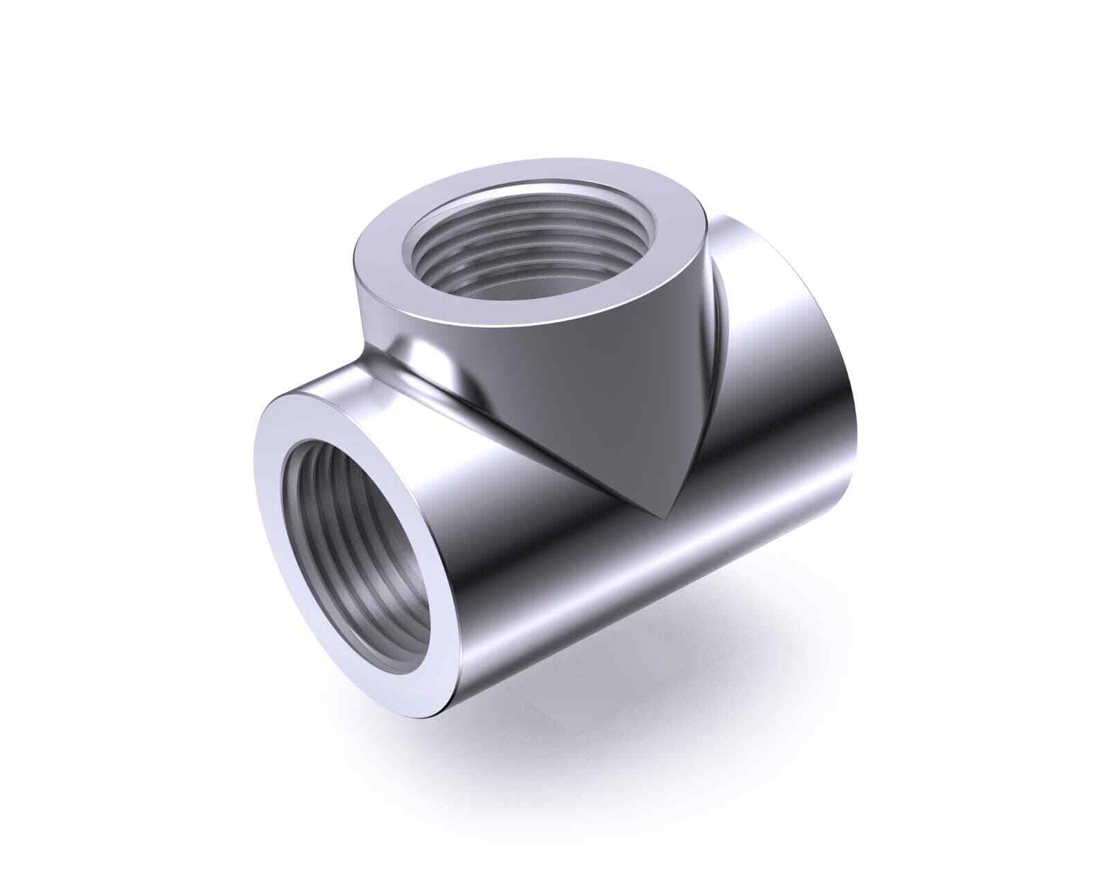 Bykski G 1/4in. Triple Female 90 Degree T Adapter Fitting (CC-TE3-X-V2)