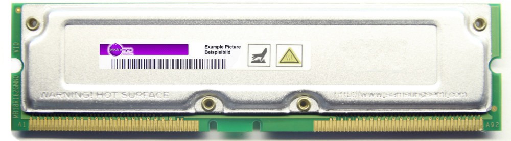 128MB Samsung Non-ECC RDRAM PC800-45 800MHz MR16R0828BN1-CK8 RIMM Rambus Memory