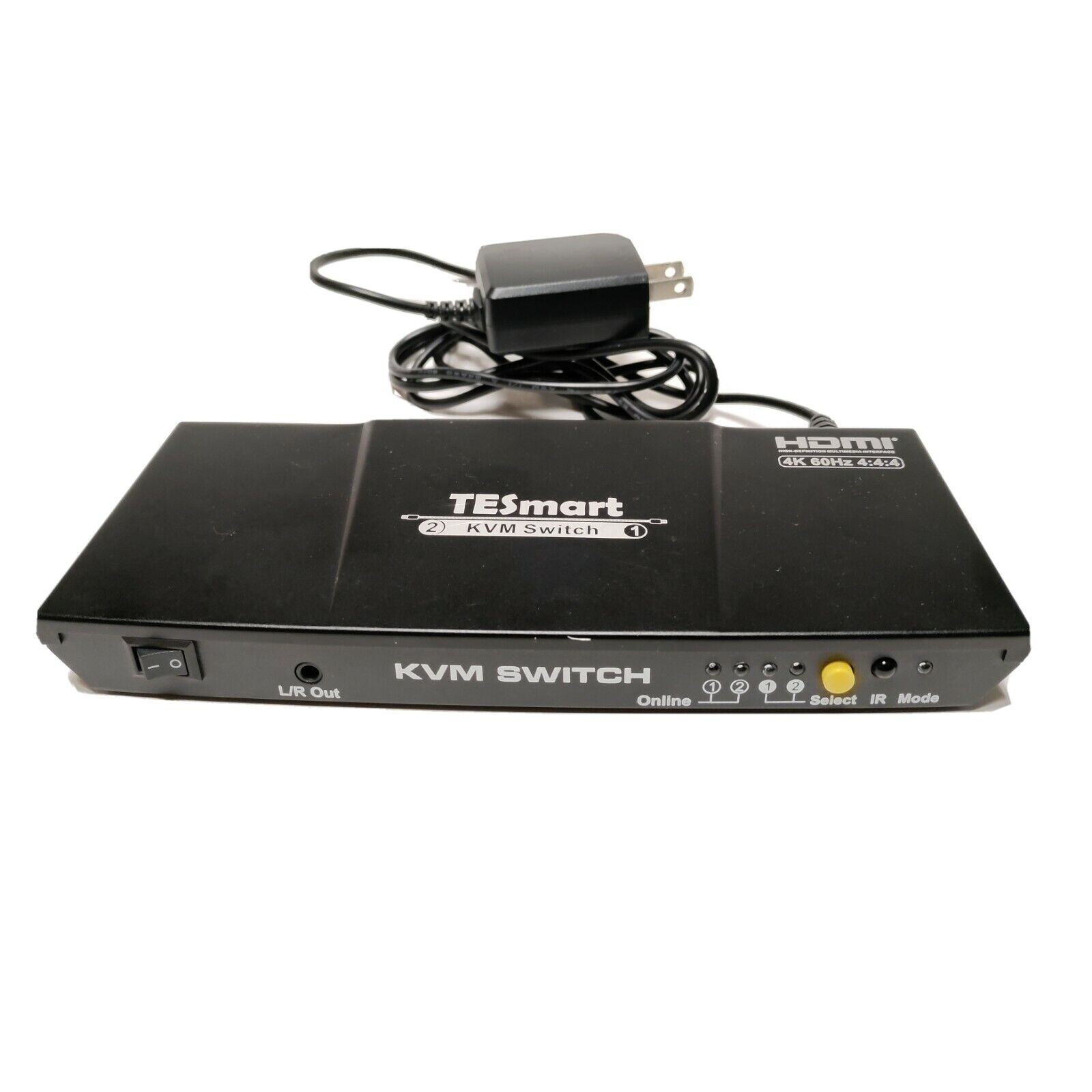 TESmart 2-Port HDMI KVM Switch, UHD 4K@60Hz RGB 4:4:4 (Model #: HKS0201A2U)