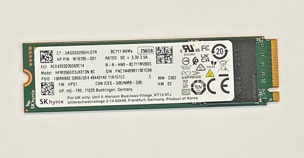 SK Hynix BC711 256GB M.2 2280 NVMe SSD HFM256GD3JX013N PCIe Gen3 x4 97% Health