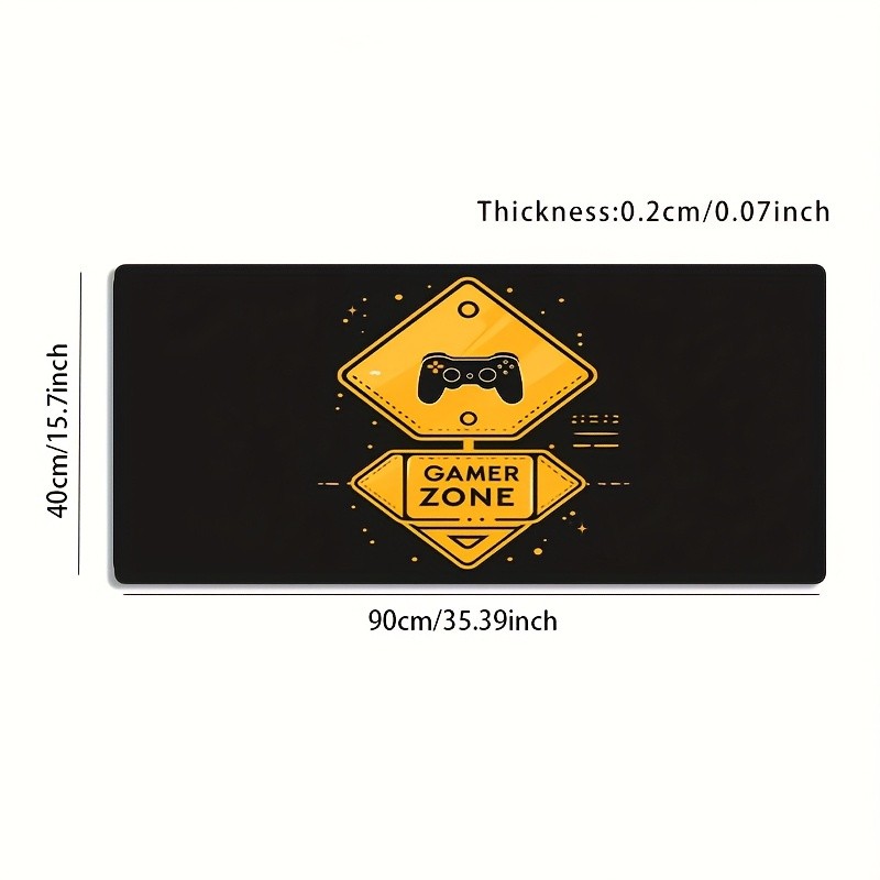 A Large Electronic Sports Gaming Mouse Pad Featuring a Easy Design with a Yell