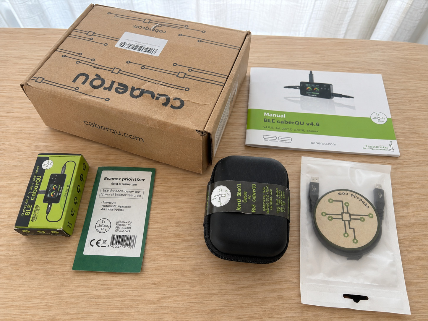 BLE caberQU Digital USB-C Cable Tester Expert Kit PD 3.2 eMarker USB4 BT App
