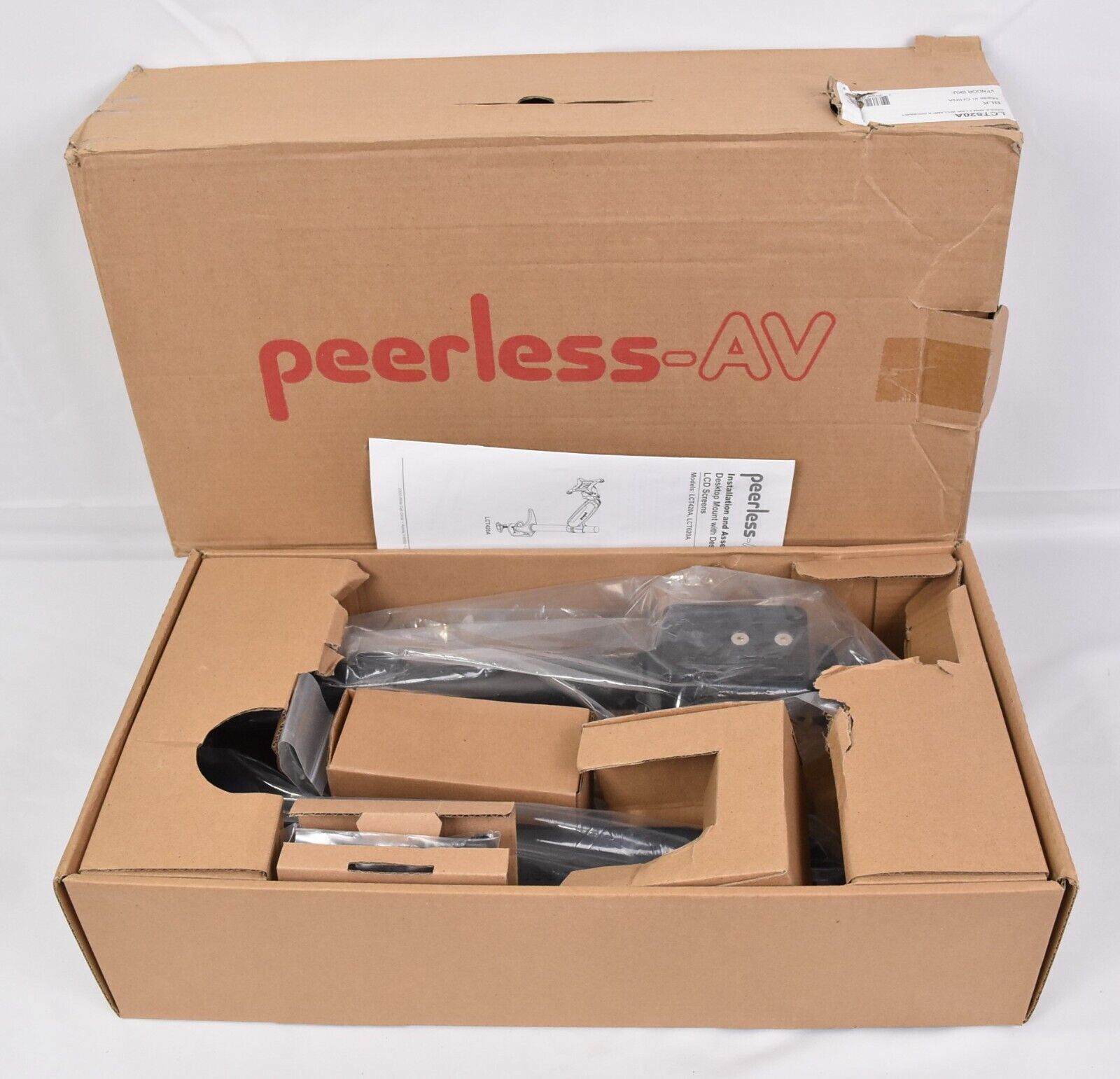 Peerless-AV LCT620A Clamp-On Desktop Monitor Arm Mount For Up To 38