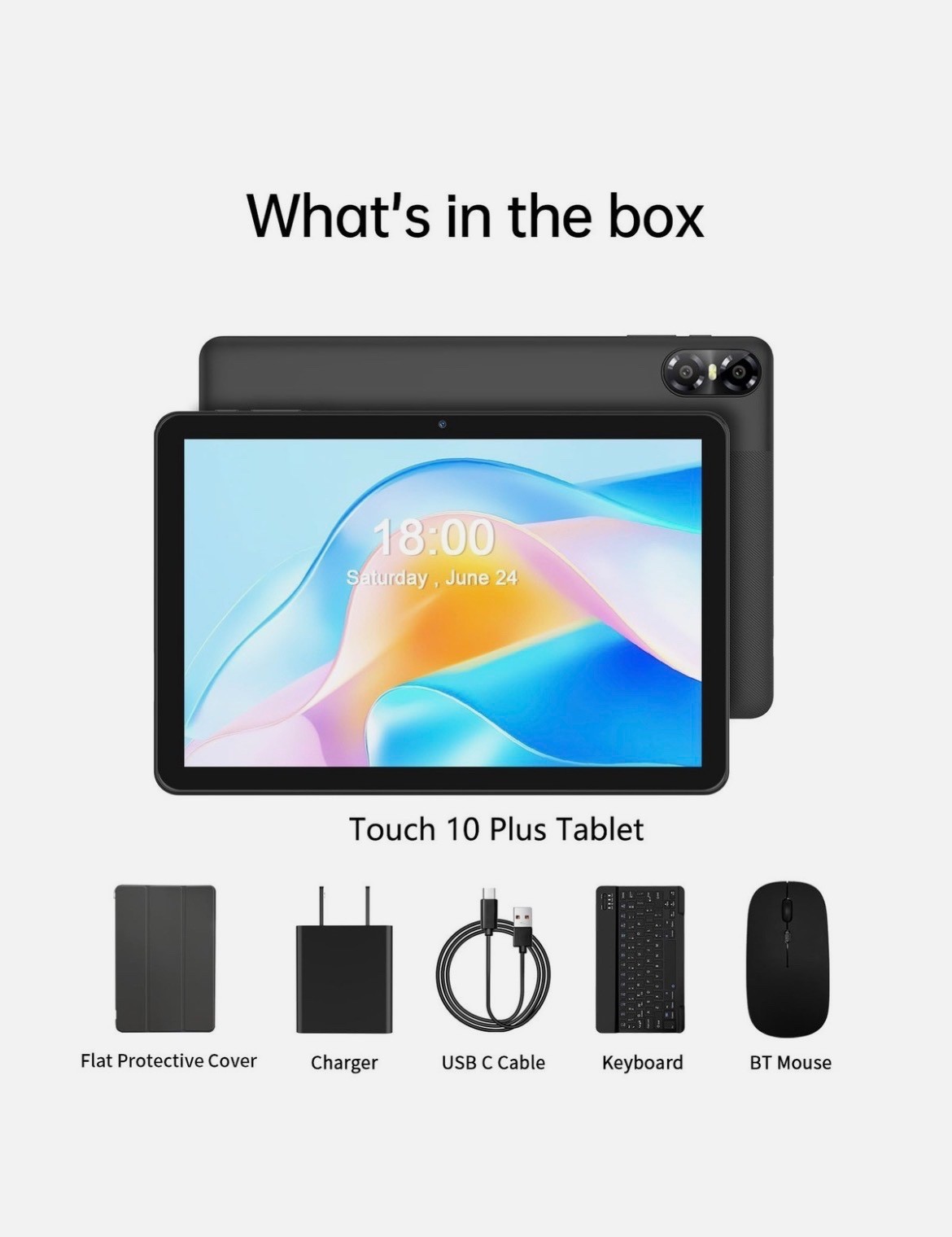 Pritom Tronpad L10 10.1” Android 14 Tablet & Accessories GPS 4GB RAM + 128GB ROM