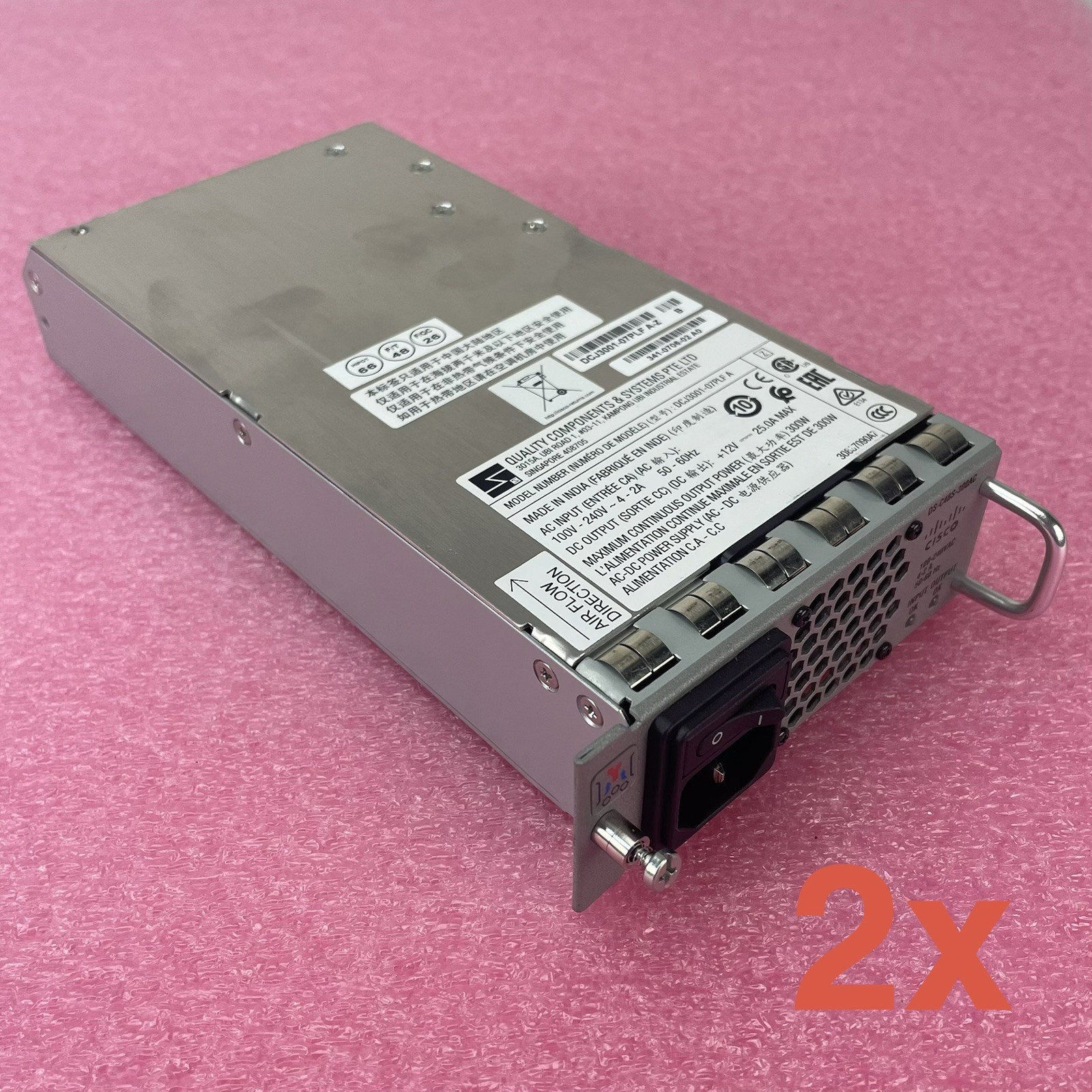 Cisco DS-C48S-300AC Power Supply Lot of 2