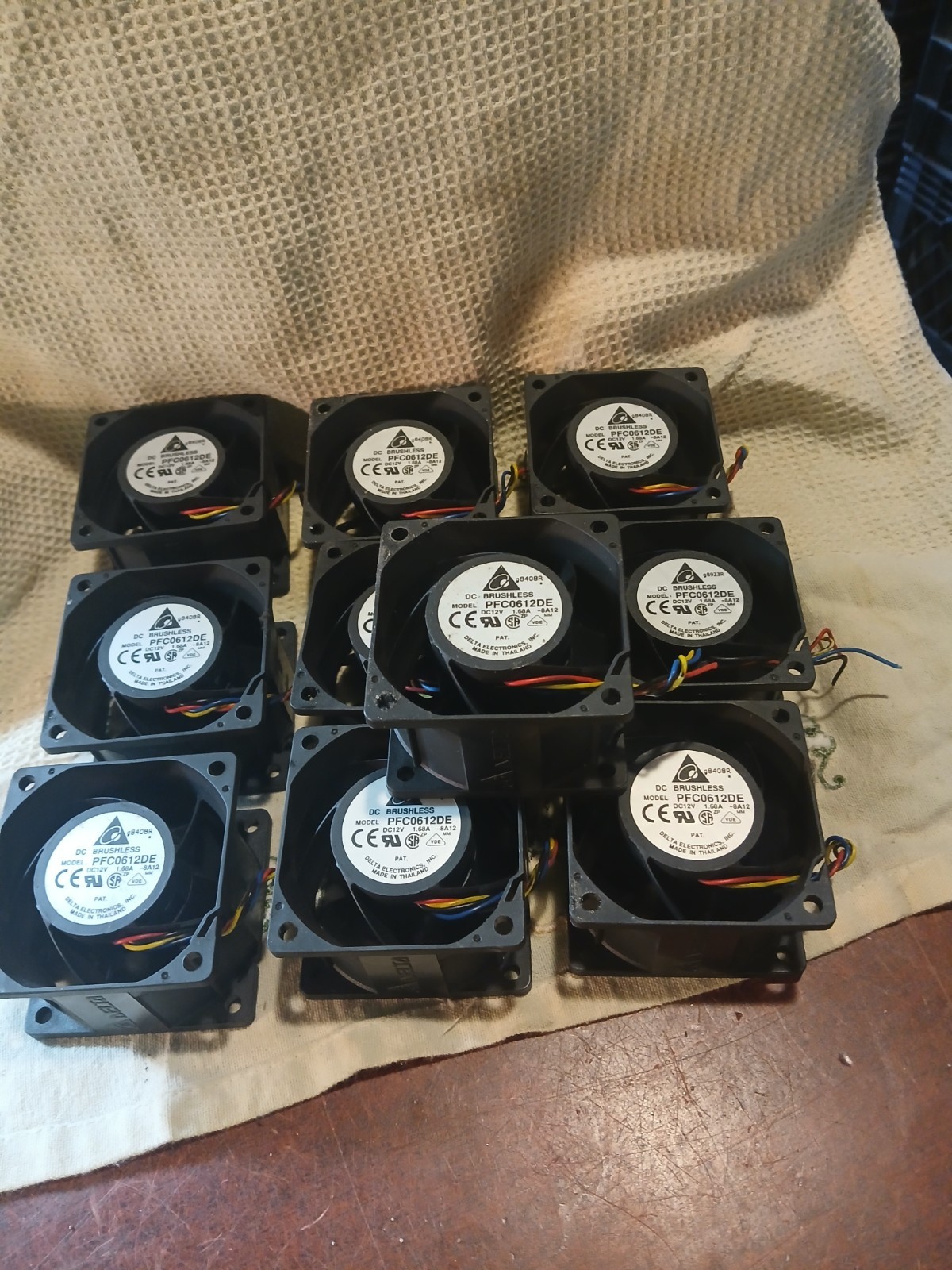 DELTA PFC0612DE 6CM 60MM 6038 DC 12V 1.68A, COOLING FAN, 10 PIECE LOT SURPLUS