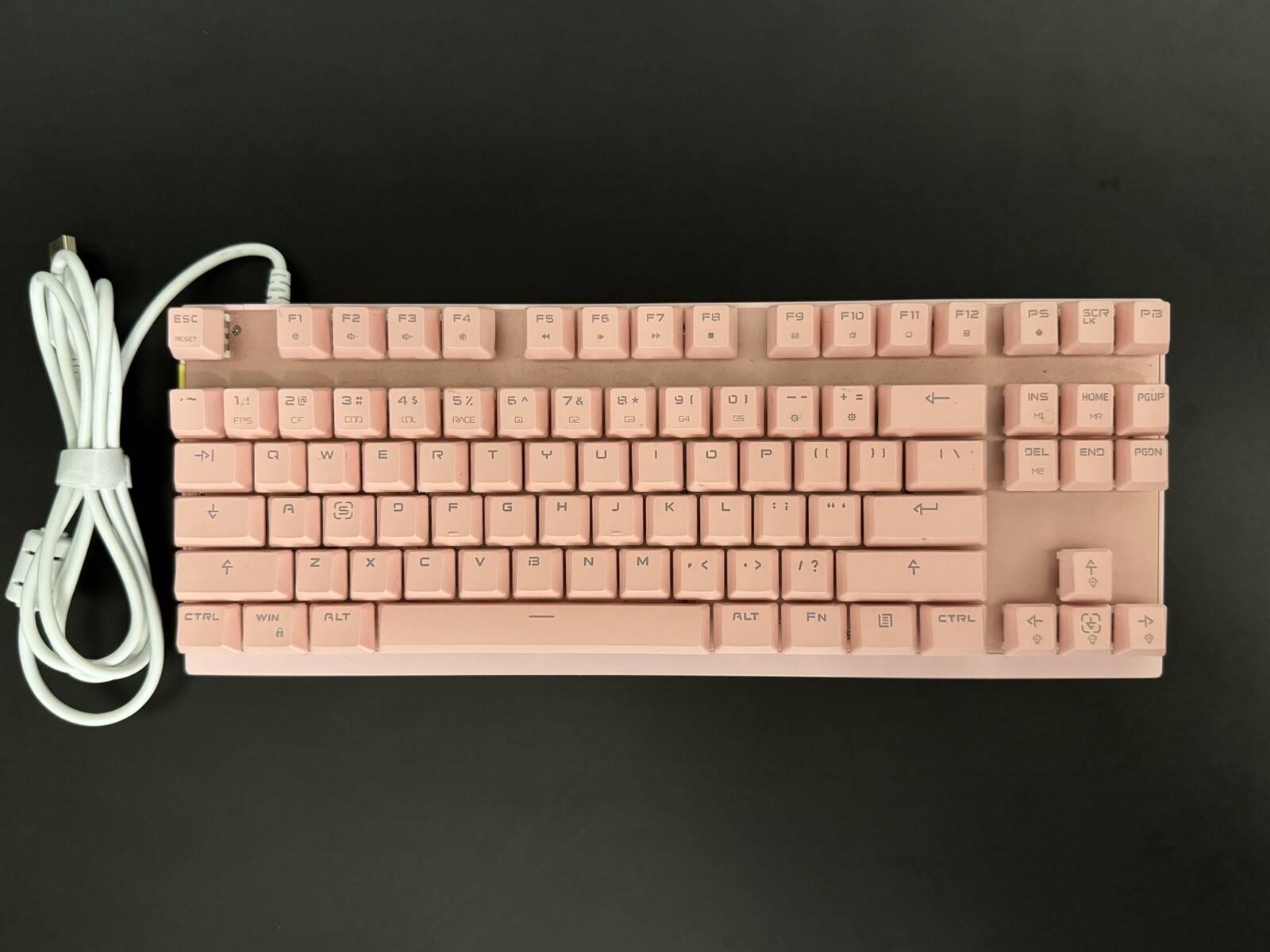 Motospeed K82 Professional Gaming Keyboard RGB Color Backlight, Pink
