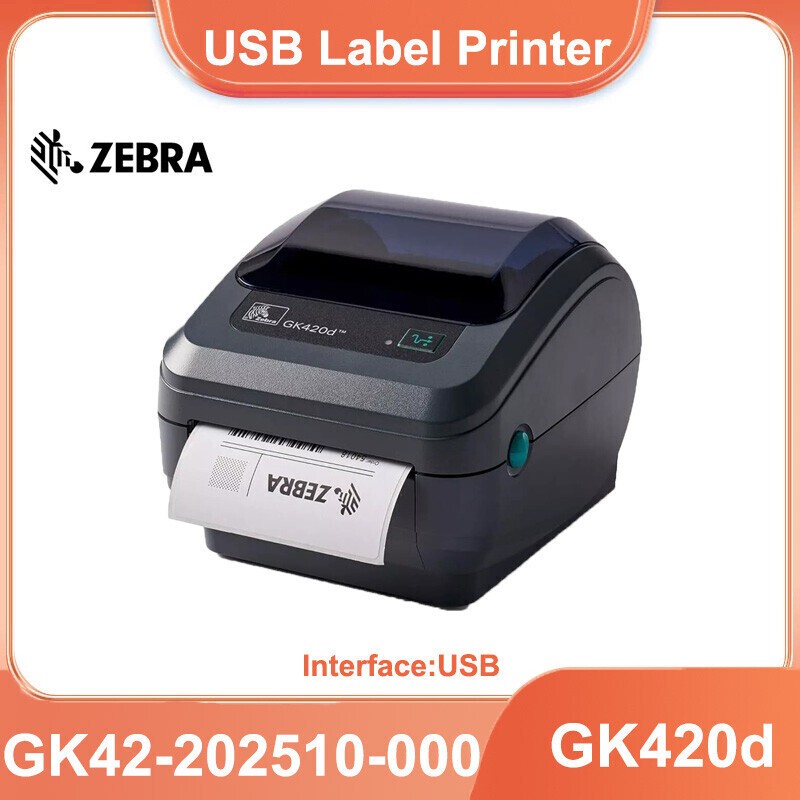 Zebra GK420d Direct Thermal Label Printer USB GK42-202510-000