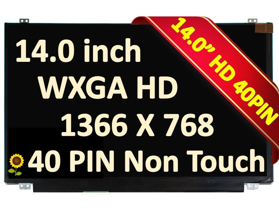 HB140WX1-300 New 14 WXGA HD 1366x768 Slim LED LCD Replacement Screen BOE