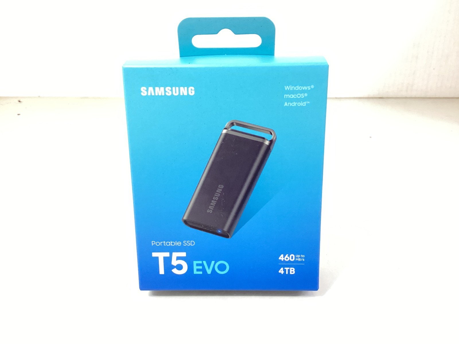 Samsung T5 EVO 4TB Portable SSD USB 3.2 Gen 1 USB-C External Black MU-PH4T0S/AM