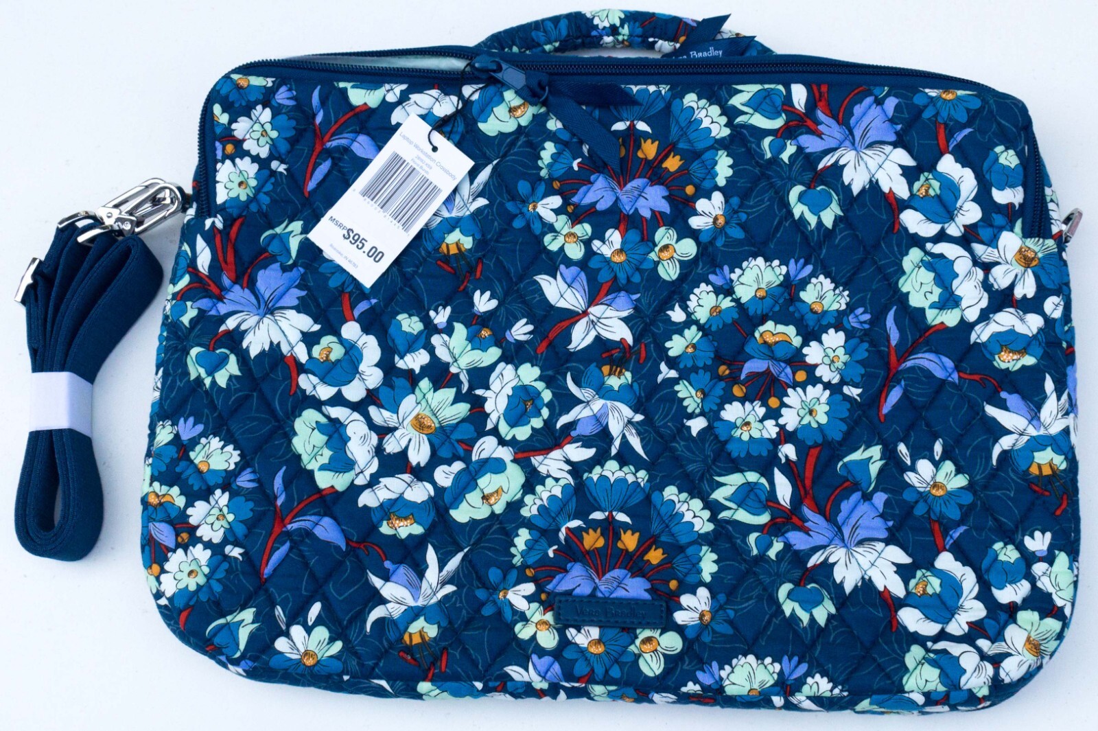 Vera Bradley Laptop Workstation Crossbody in Floral Bursts - NWT