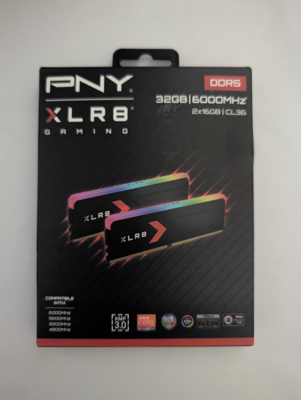 PNY XLR8 Gaming DDR5 RGB 6000MHz CL36 DDR5 Expo XMP Memory Ram
