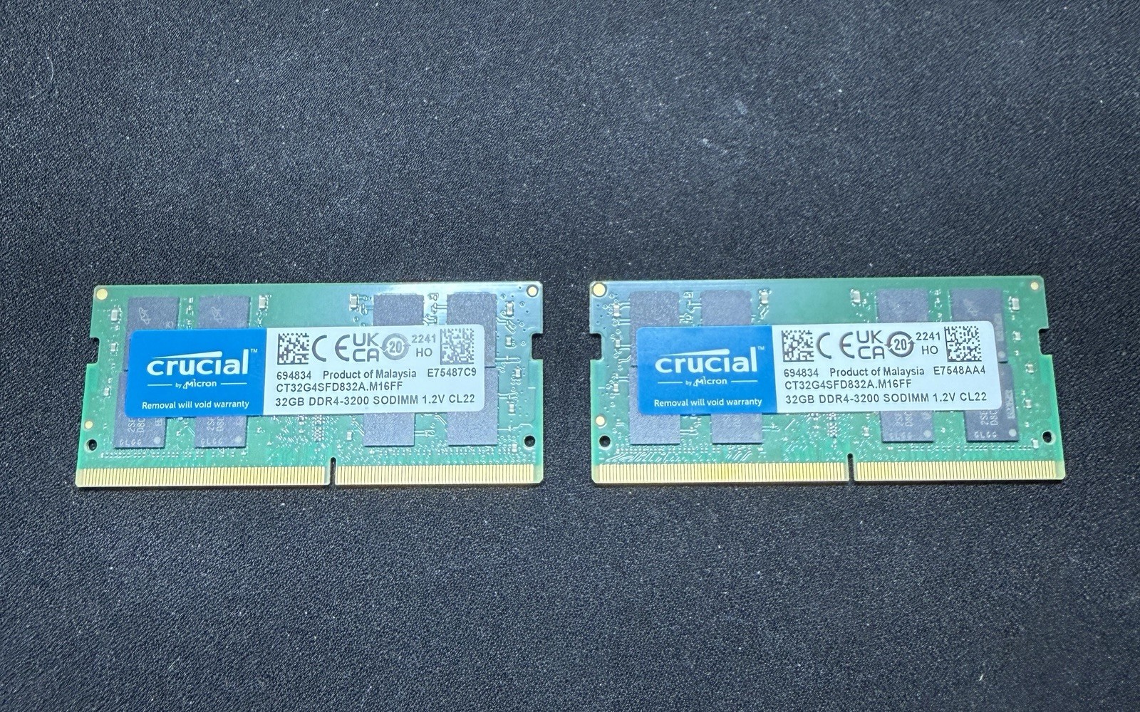 crucial 64gb kit 32gbx2 ddr4-3200 sodimm