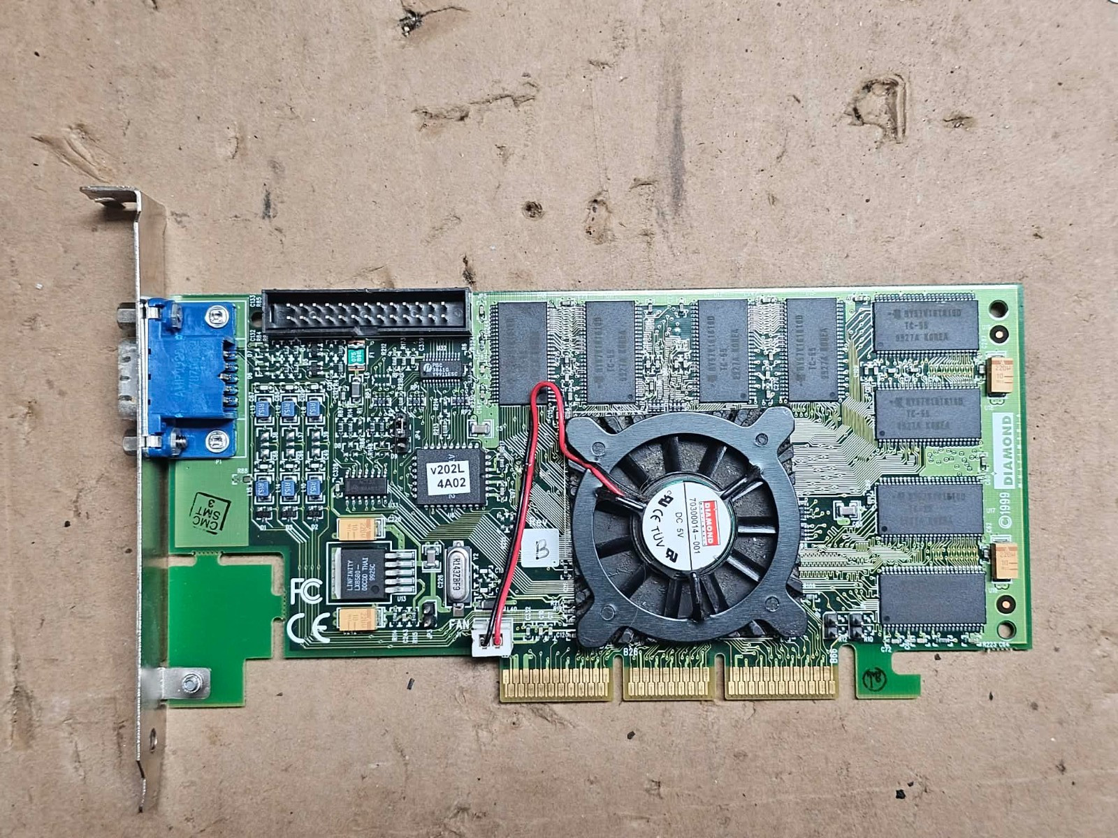 Clean Vintage Retro Gaming Diamond Viper V770U ATX 2X16 Video Graphics Card