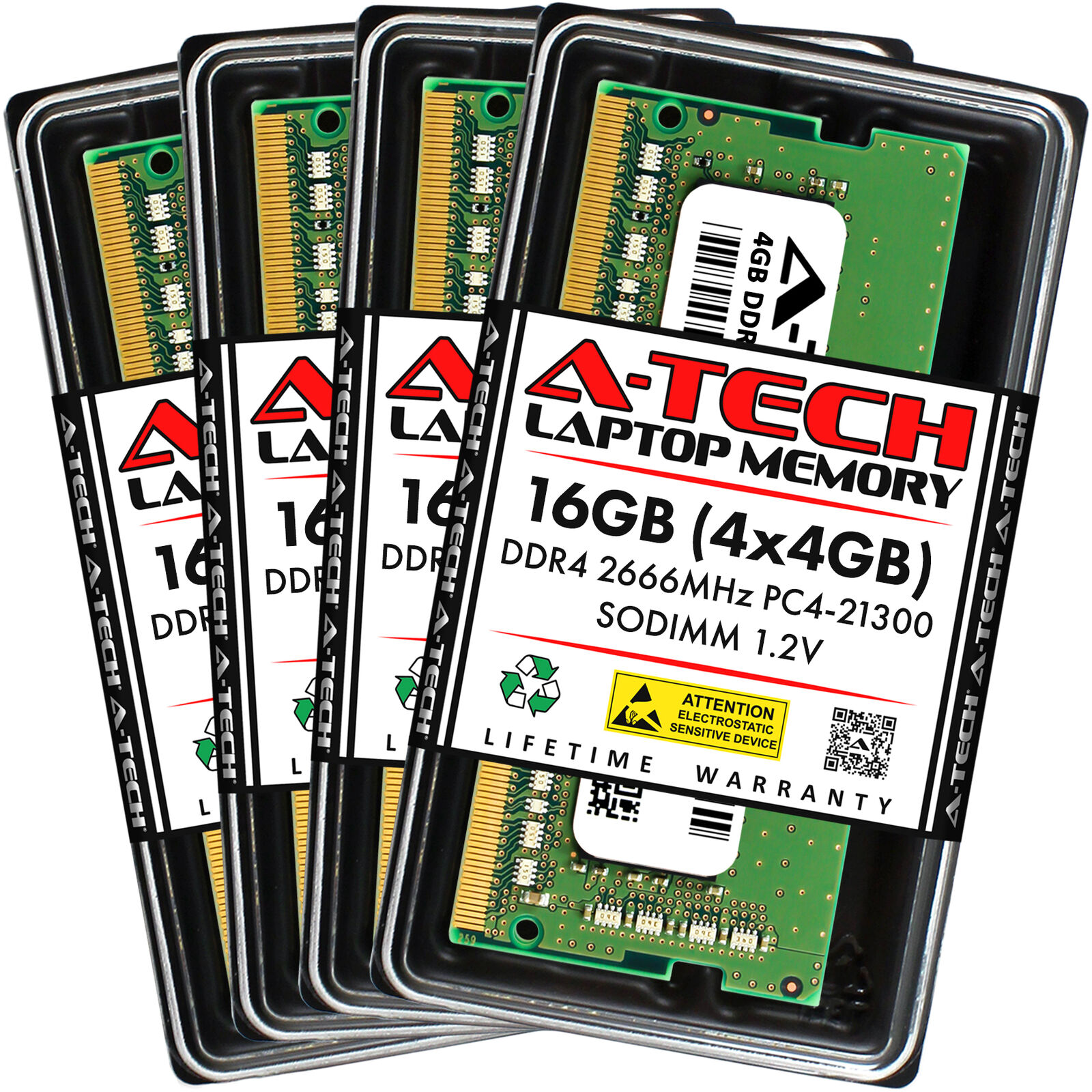 16GB 4x 4GB DDR4-2666 Acer Predator Helios PH717-71-90D9 Memory RAM