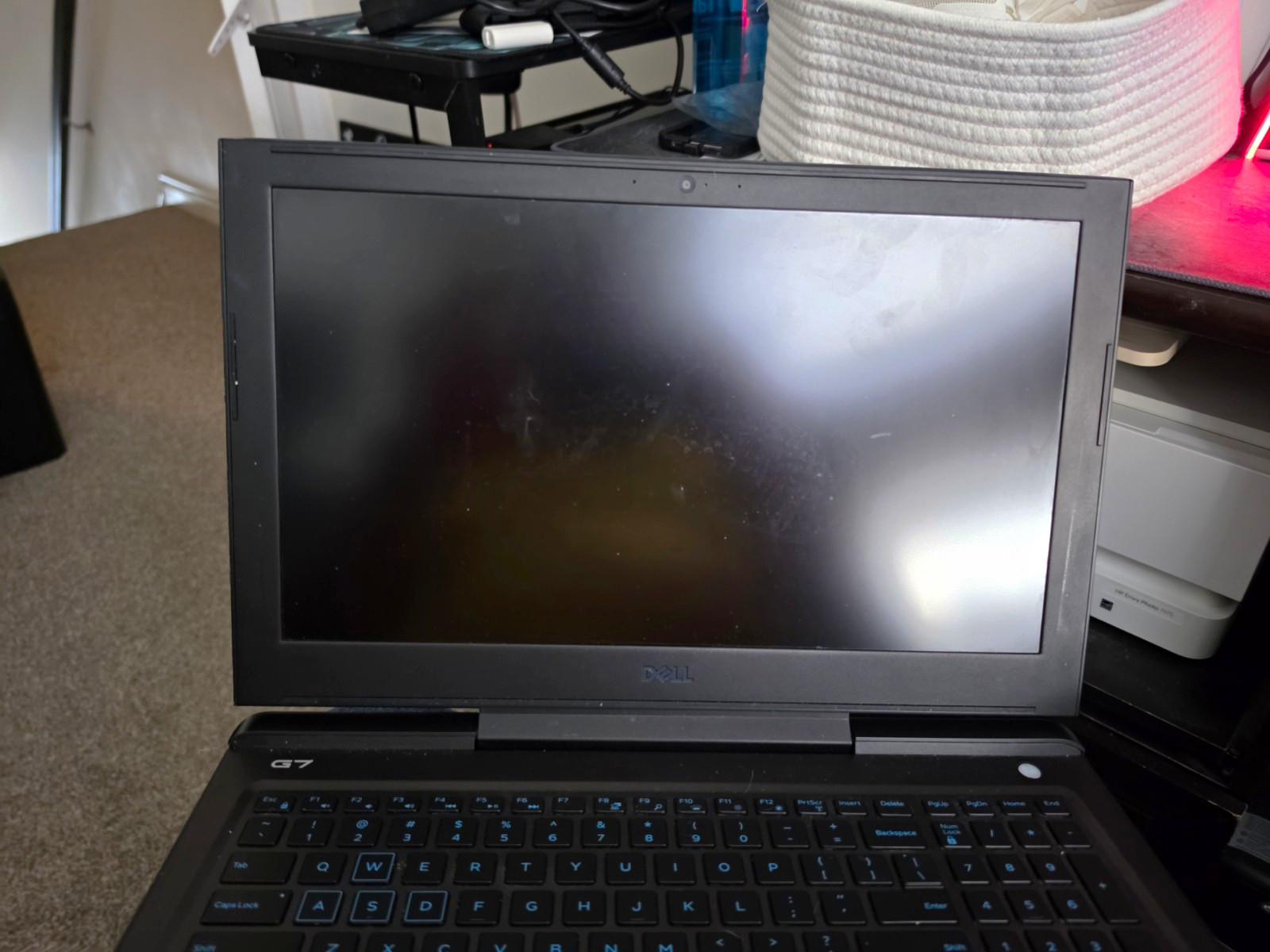 Dell G7 15 15.6in Gaming Laptop Black Backlit Keyboard Webcam HDMI USB 3.0