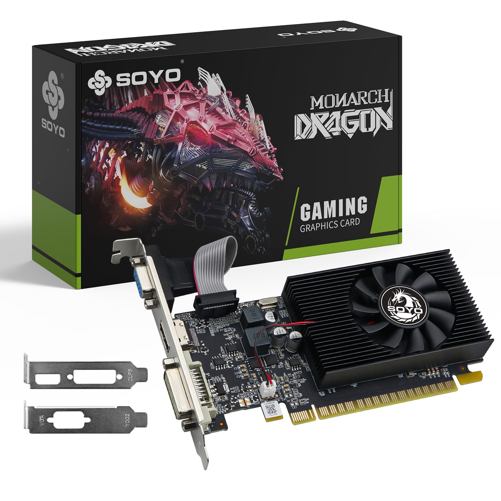 GeForce GT 740 4GB Low Profile Graphics Card, HDMI/VGA/DVI-D Triple Output, 4...