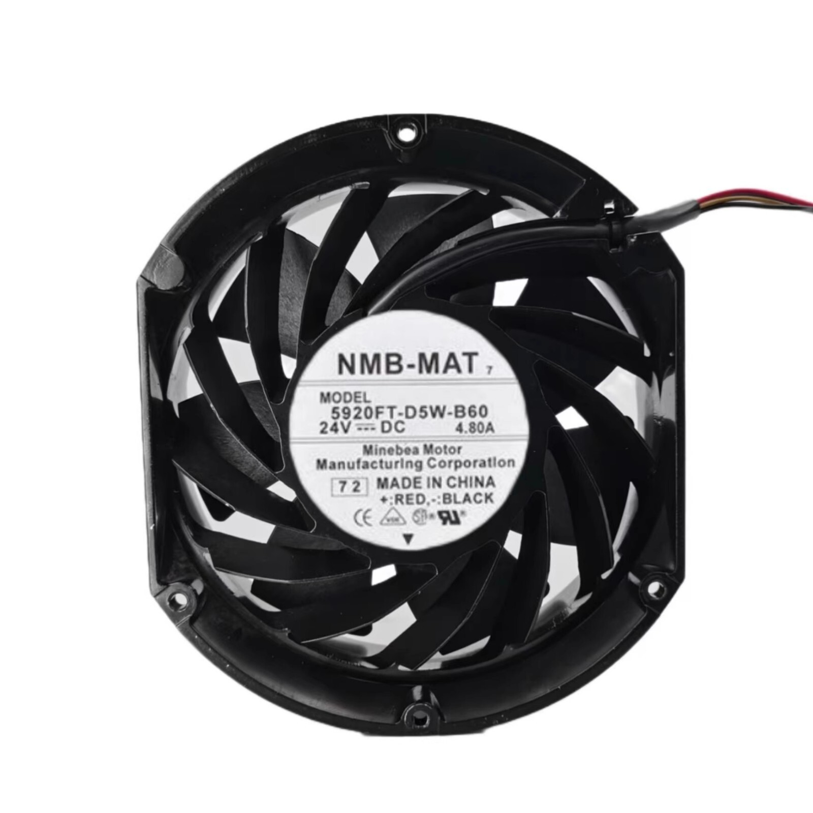 NMB-MAT 5920FT-D5W-B60 17251 DC24V 4.80A High Airflow Cooling Fan